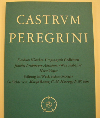 CASTRUM PEREGRINI. - Castrum Peregrini 35. Jahrgang 1986 - Heft 175.