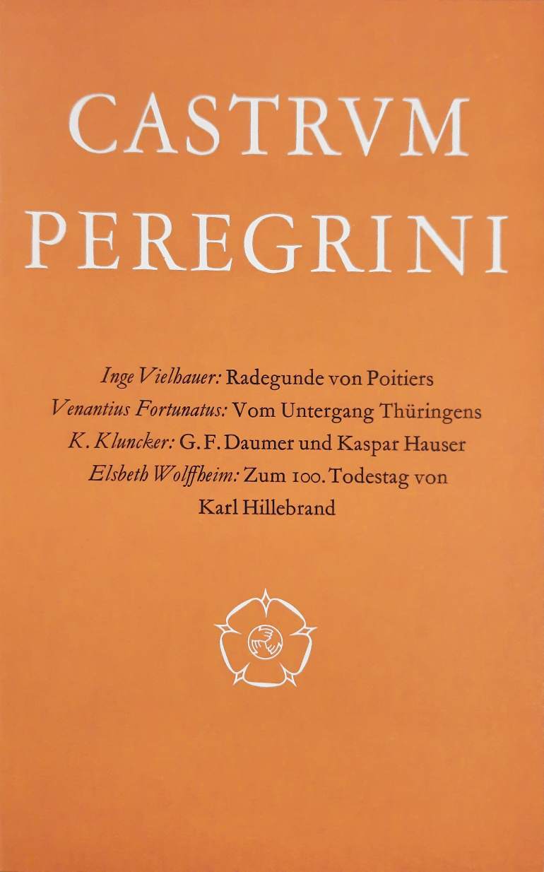 CASTRUM PEREGRINI - Castrum Peregrini CLIV - CLXV. [164 - 165]