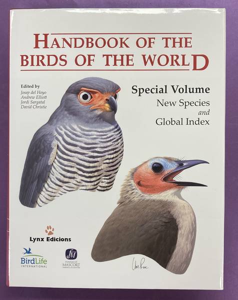 HOYO, JOSEP DE; ANDREW ELLIOTT; ET AL. - Handbook of the Birds of the World. Special Volume. New Species and Global Index.