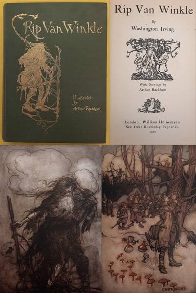 IRVING, WASHINGTON & ARTHUS RACKHAM. - Rip van Winkle. With drawings by Arthur Rackham.