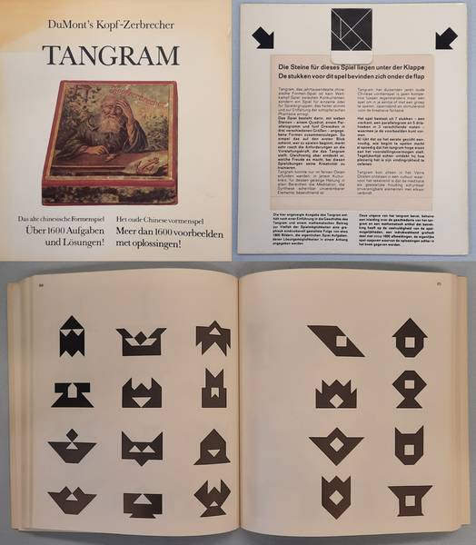 ELFFERS, JOOST. - Tangram, Das alte chinesische Formenspiel Tangram. ber 1600 Aufgaben und Lsungen! Het oude Chinese vormenspel, Meer dan 1600 voorbeelden met oplossingen! (Book + Seperate Tangram Puzzle Shapes.)