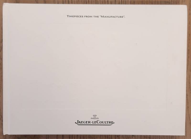 JAEGER LECOULTRE. - Timepieces from the Manufacturer 1993/1994 edition.