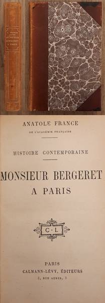 FRANCE,  ANATOLE. - Monsieur Bergeret  Paris.