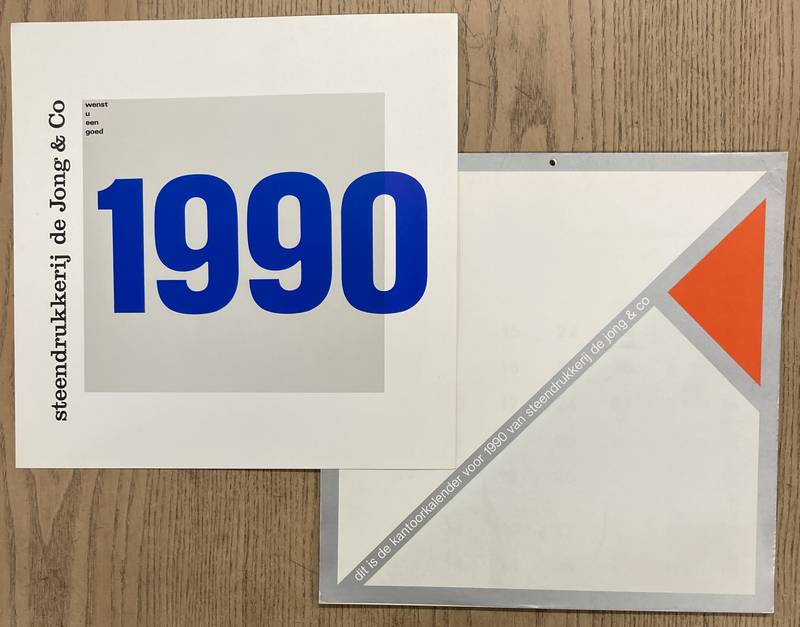 STEENDRUKKERIJ DE JONG &CO. - Kantoorkalender 1990