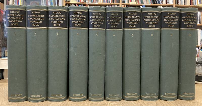 MOLHUYSEN, P.C., BLOK, P.J. & KOSSMANN, F.K.H. - Nieuw Nederlandsch Biografisch Woordenboek. Eerste tot en  met tiende deel.