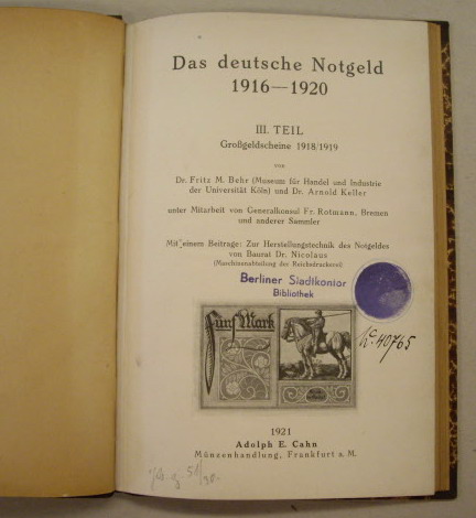 BEHR, FRITZ M. & KELLER, ARNOLD.
