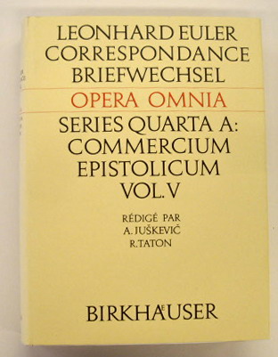 EULERI, LEONHARDI; (EULER, LEONHARD); JUSKEVIC, ADOLF P. (ED.); TATON, RENE (ED.)