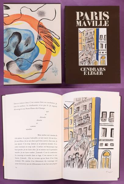 LÉGER, FERNAND. & CENDRARS, BLAISE. Paris ma ville. Herausgegeben von Albert Mermoud, gestaltet von Hanspeter Schmidt. Mit beigelegtem Textheft [22 seiten] in deutscher Sprache.
