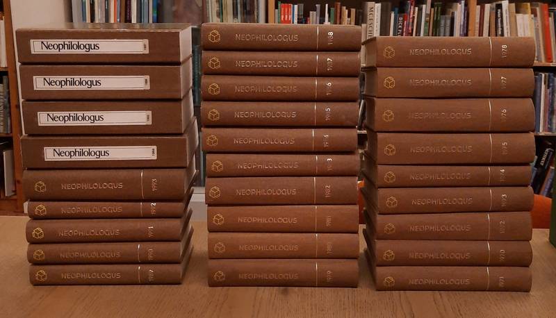 NEOPHILOLOGUS. Neophilologus, An international journal of modern and mediaeval language and literature. Fifty-Fourth Volume [1970] - VOLUME LXXXI -81 -[1997]. IN TOTAL 28 VOLUMES.