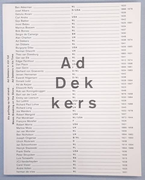 SM 1998. & DEKKERS, AD.