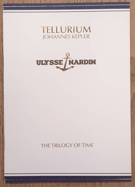 ULYSSE NARDIN. Tellurium Johannes Kepler, trilogy of time
