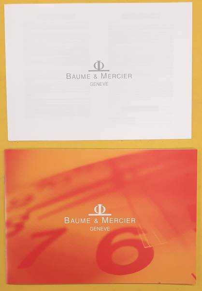 BAUME & MERCIER. Baume & Mercier, Geneve, Catalog, 1998.