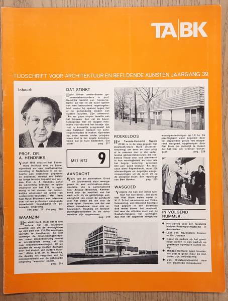 TABK. ARCHITECTUUR, STEDEBOUW EN BEELDENDE KUNST.