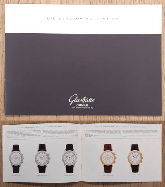 GLASHÜTTE. Die Senator Kollektion, Uhrenkatalog