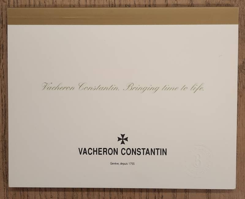 VACHERON CONSTANTIN. Vacheron Constantin, Bringing Time to Life, Watch Catalog.