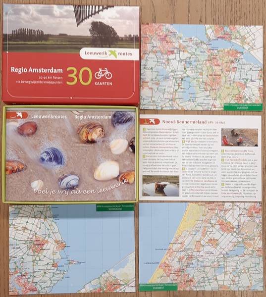 MÖNCH, DIEDERIK. Leeuwerik Routes, Regio Amsterdam, 20-40 km fietsen via de bewegwijzerde knooppunten, 30 kaarten