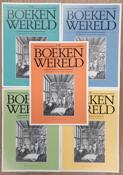BOEKENWERELD, DE. De Boekenwereld. Tijdschrift voor boek en prent. Zesde jaargang, 1989 - 1990. Compleet: Vijf nummers.