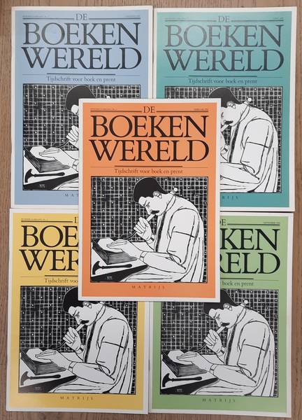 BOEKENWERELD, DE. De Boekenwereld. Tijdschrift voor boek en prent. Zevende jaargang, 1990 - 1991. Compleet: Vijf nummers.