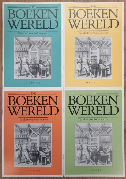 BOEKENWERELD, DE. De Boekenwereld. Tijdschrift voor boek en prent. Vierde jaargang, 1987 - 1988. Compleet: Vier nummers.