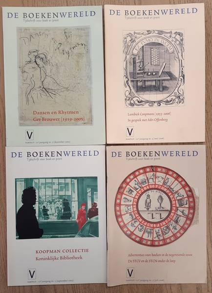 BOEKENWERELD, DE. De Boekenwereld. Tijdschrift voor boek en prent. Tweeentwintigste jaargang, 2005 - 2006. Vier nummers. [nr. 1 + 2 + 4 + 5]