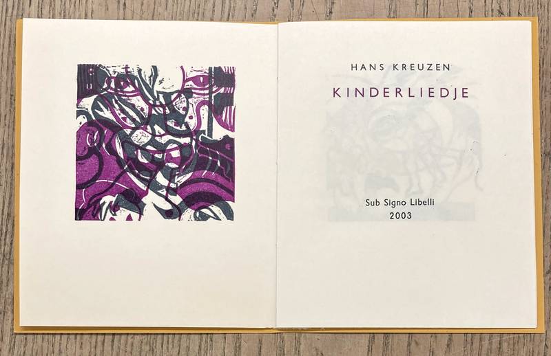 KREUZEN, HANS. Kinderliedje.
