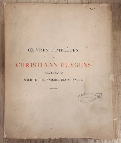 HUYGENS, CHRISTIAAN.