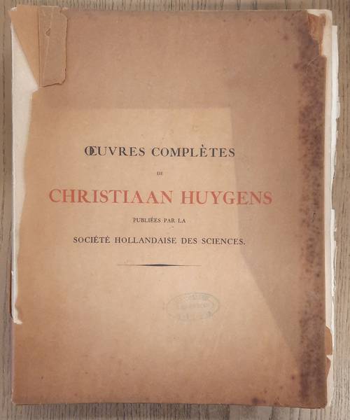 HUYGENS, CHRISTIAAN.