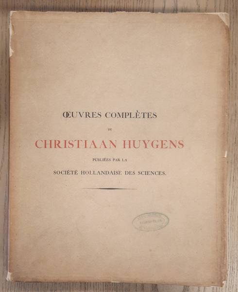 HUYGENS, CHRISTIAAN.