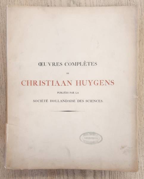 HUYGENS, CHRISTIAAN.