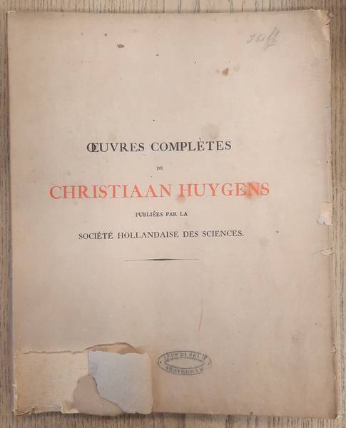 HUYGENS, CHRISTIAAN.