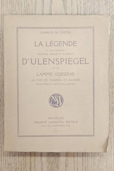 COSTER, CHARLES DE.