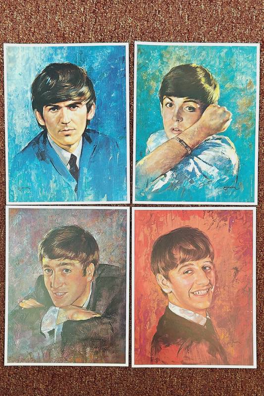 JANSEN, LEO. 4 Prenten van The Beatles / 4 Prints of the Beatles