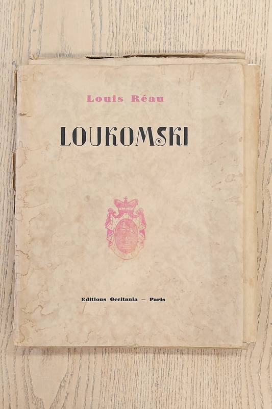 [LOUKOMSKI, G.K.] - LOUIS RÉAU.. Loukomski. Sa vie et son oeuvre de peintre et d'historien d'art MCMIX - MCMXXVII.  Avec 12 reproductions en couleurs et de plus de 50 reproduction.
