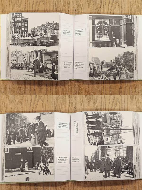 STADSARCHIEF AMSTERDAM. & OLIE, JACOB. 400 Briefkaarten/Ansichtkaarten van Oud Amsterdam verzameld in twee albums