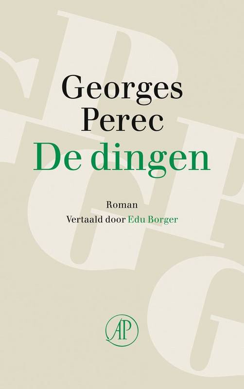 PEREC, GEORGES. De dingen.