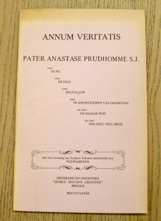 HERMANS, WILLEM FREDERIK. Annum veritatis.
