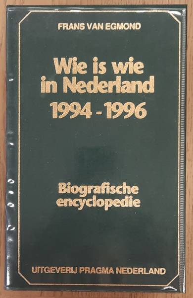 EGMOND, FRANS VAN. Wie is wie in Nederland. 1984 - 1988.