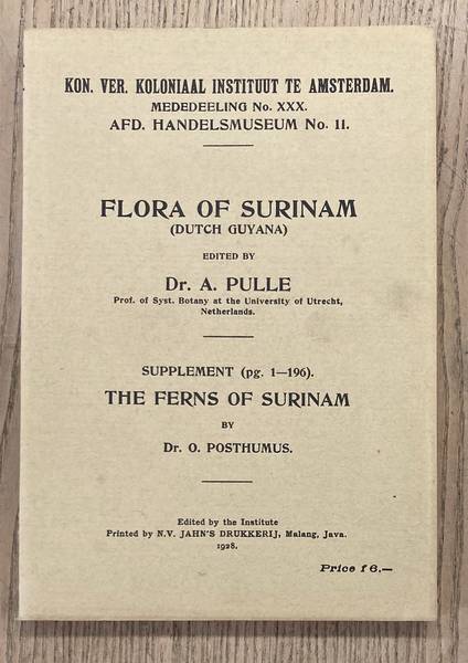 PULLE, A (EDITOR). ; POSTHUMUS, O.