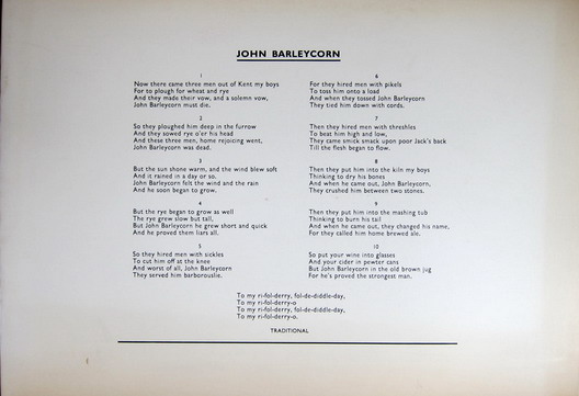 SM 1973: & LONG, RICHARD Richard Long. John Barleycorn. Cat. 551