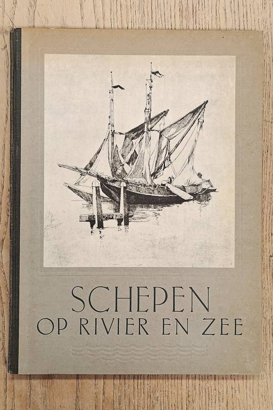 SCHöNBERG, RUDOLF. Schepen op rivier en zee met de etsnaald vastgelegd door Rudolf Schönberg.