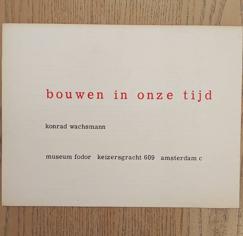 SM 1959: & WACHSMANN, KONRAD.