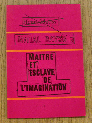 SM 1965: & RAYSSE, MARTIAL.