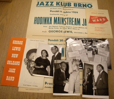 LEWIS, GEORGE. Souvenir Programme (1958): George Lewis  New Orleans Jazz Band ;signed by George Lewis (1900 - 1969).