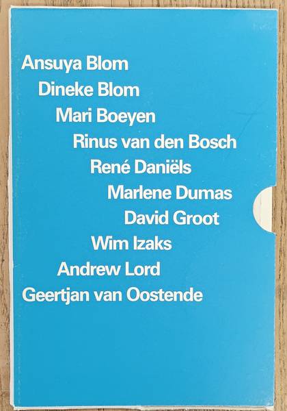 SM 1978: 10 Jongeren. Ansuya Blom, Dineke Blom, Mari Boeyen, Rinus van den Bosch, René Daniëls, Marlene Dumas, David Groot, Wim Izaks, Andrew Lord, Geertjan van Oostende.  Catalogue 641.