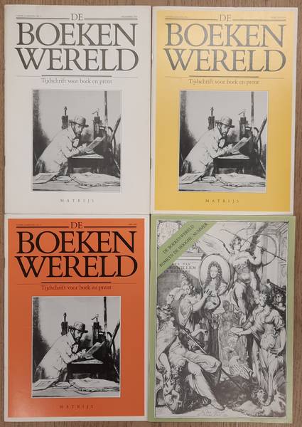 BOEKENWERELD, DE. De Boekenwereld. Tijdschrift voor boek en prent. Vijfde jaargang, 1988 - 1989. nr. 1 + 2 + 3 + 4.