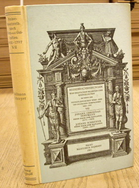 HONORé NABER, S.P. L' (HRSG.)., HOFFMANN, JOHANN CHRISTIAN. & SCHREYER, JOHANN. I: Reise nach dem Kaplande, 1671-1676. II: Johann Schreyer. Reise nach dem Kaplande 1669-1677. Reisebeschreibungen von deutschen Beamten und Kriegsleuten im Dienst der niederländischen west- und ost-indischen Kompagnien, 1602-1797. Siebenter band.