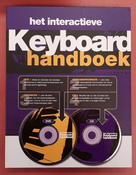 HUNTER, DAVE; E.A. Het interactieve keyboard handboek (met het boek: Keyboardinformatie ; het Oefenboek +  CD en een DVD.