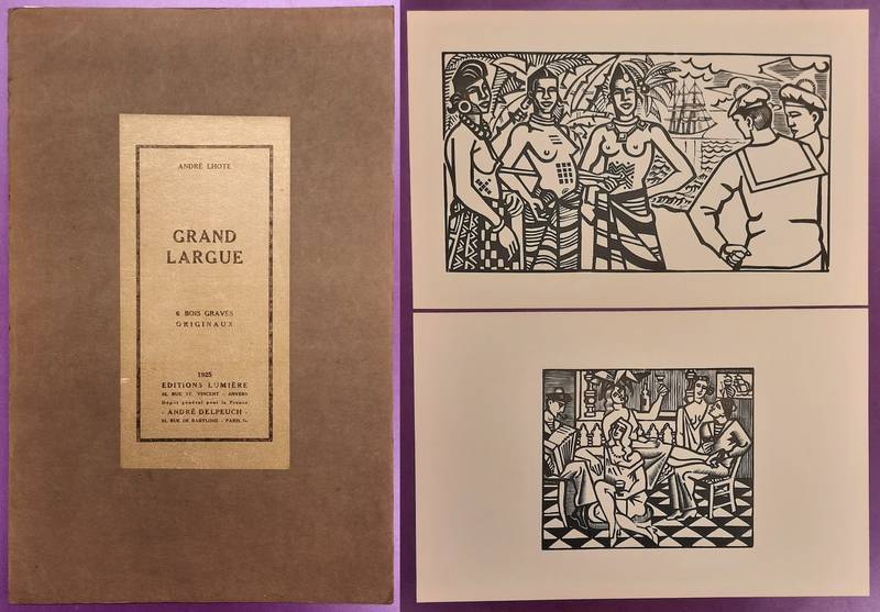 LHOTE, ANDRÉ. Grand Largue. 6 Bois Graves Originaux.