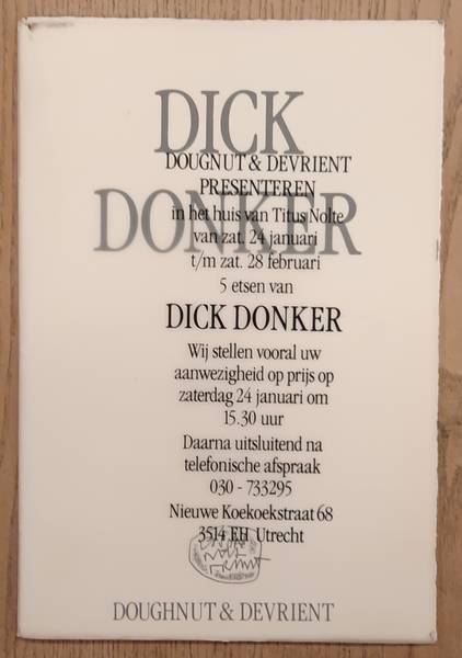 DONKER, DICK.