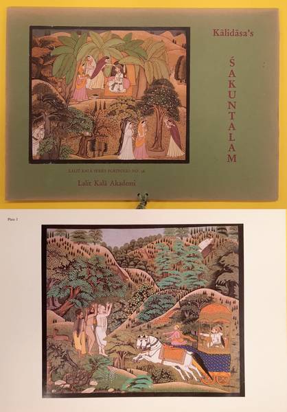 BHATIA, USHA & KHANDALAVALA, KARL [EDITOR].  Kalidasa's Sakuntalam in Pahari Miniatures. Lalit Kala Series Portfolio No. 36.